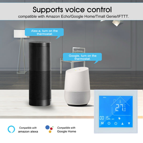 Smart Home WiFi Thermostat Programmable App Apps Temp Control for Alexa Google
