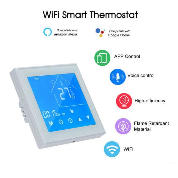 Smart Home WiFi Thermostat Programmable App Apps Temp Control for Alexa Google