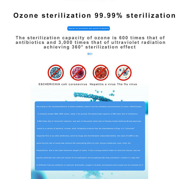 Ozone Generator Air Purifier Odor Smoke Eliminator Disinfection Sterilization