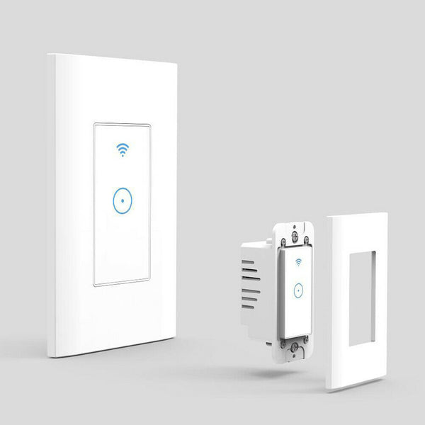 Smart WiFi Light Wall Voice Remote Control Switch w/ Alexa Google Home App Apps