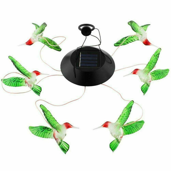 LED Solar lights Wind Hummingbird Wind Chime for Night Garden Yard Decoration