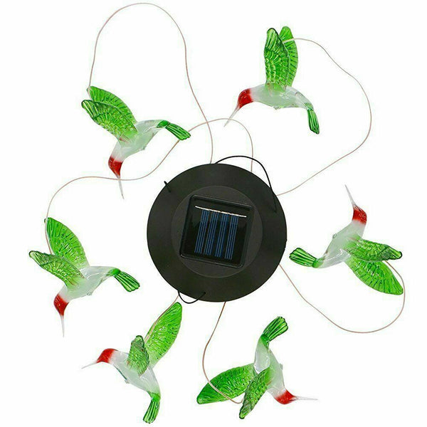 LED Solar lights Wind Hummingbird Wind Chime for Night Garden Yard Decoration