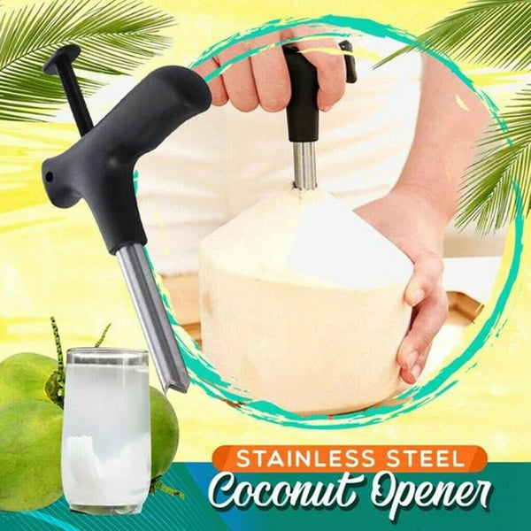 4X Raw Young Fresh Coconut Coconuts Opener Drilling Drill Opening Tool Knife