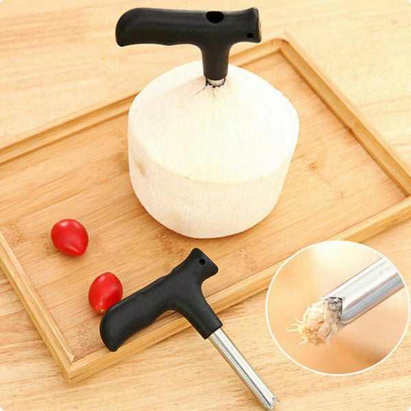 4X Raw Young Fresh Coconut Coconuts Opener Drilling Drill Opening Tool Knife
