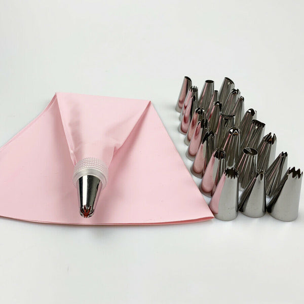 Icing Piping Cream Pastry Bag Nozzle DIY Decorating Baking Cake Cupcake Cookie