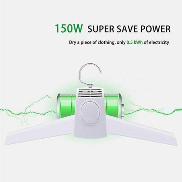 Electric Folding Clothes Drying Rack Smart Hang Dryer Hanger Portable Travel