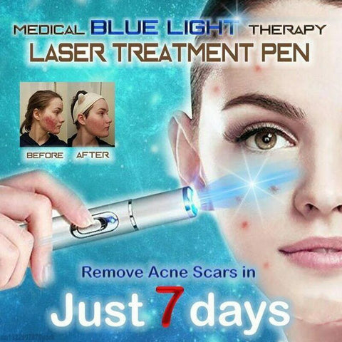 Medical Blue Light Therapy Laser Pen Scar Acne Varicose Removal Veins Treatment