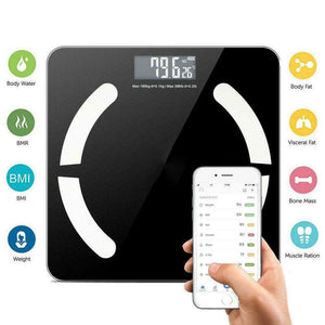 Bluetooth App Digital Bathroom Scale LCD Body Fat Weight Fitness Scales Analyzer