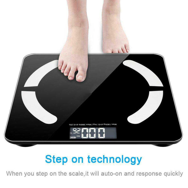 Bluetooth App Digital Bathroom Scale LCD Body Fat Weight Fitness Scales Analyzer