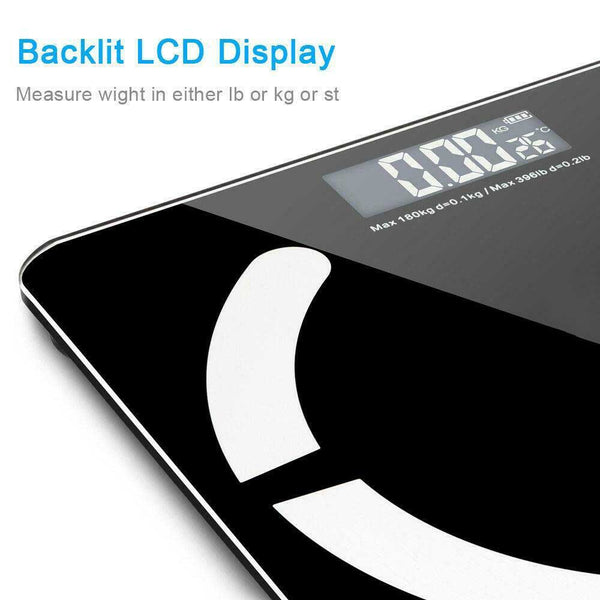 Bluetooth App Digital Bathroom Scale LCD Body Fat Weight Fitness Scales Analyzer