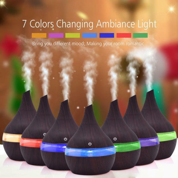Oil Diffuser Air Humidifier Purifier LED Colorful Ultrasonic Aroma Aromatherapy