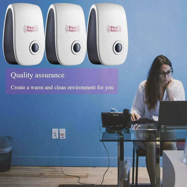 3X Ultrasonic Pest Mouse Mice Repeller Anti Mosquito Bug Insect Cockroach Killer