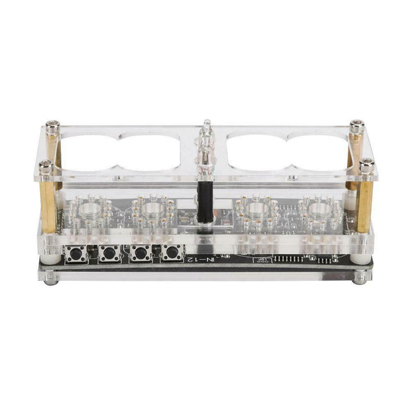 IN-12 Glow Integrated Tube Digital Seven Color RGB LED Nixie Retro 4 Digit Clock