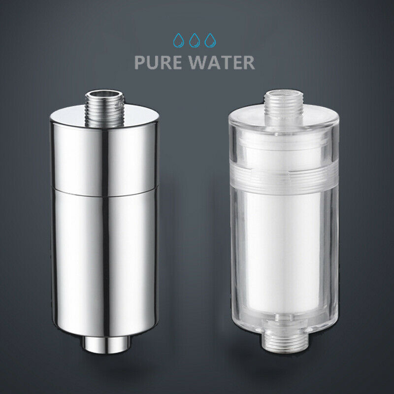 2X Shower Head Filter Hard Water Softener Remove Chlorine Purifier Universal