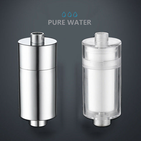 2X Shower Head Filter Hard Water Softener Remove Chlorine Purifier Universal