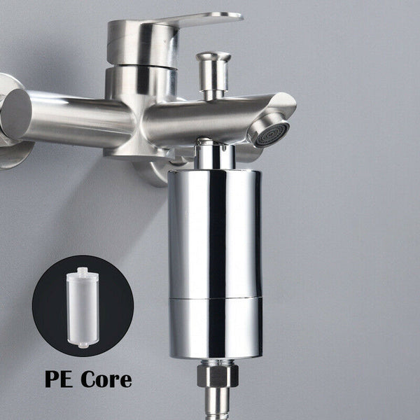 2X Shower Head Filter Hard Water Softener Remove Chlorine Purifier Universal