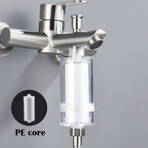 2X Shower Head Filter Hard Water Softener Remove Chlorine Purifier Universal