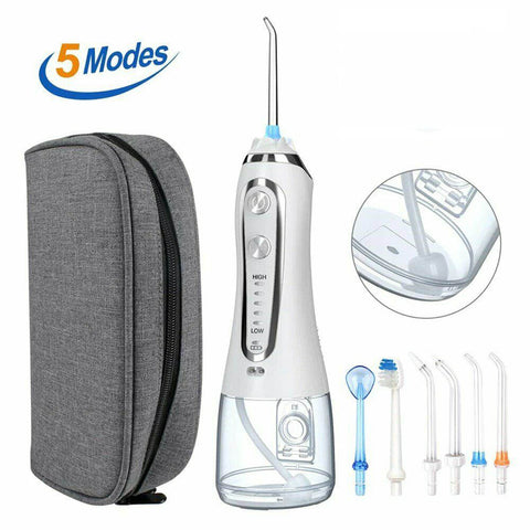 Oral Irrigator USB Rechargeable Dental Water Clean Teeth Tooth Cleaner Jet Tips