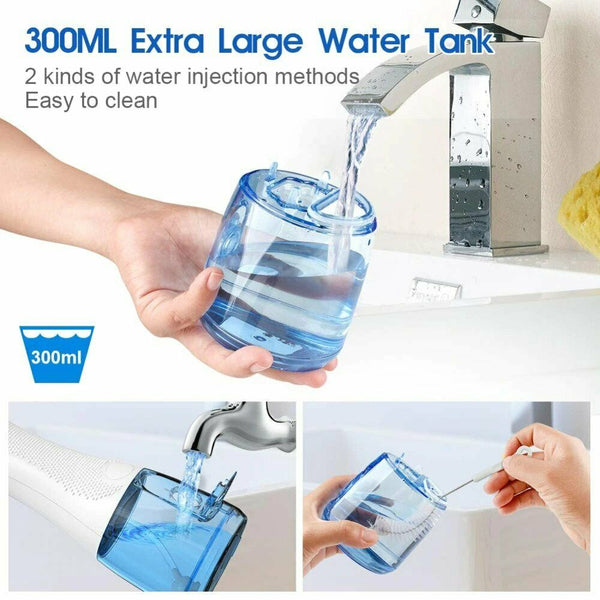 Oral Irrigator USB Rechargeable Dental Water Clean Teeth Tooth Cleaner Jet Tips