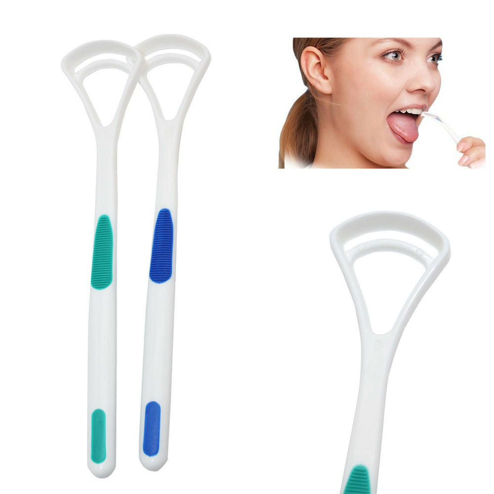 6X Soft Tongue Brush Oral Health Care Cleaner Scraper Dental Mouth Hygiene Clean
