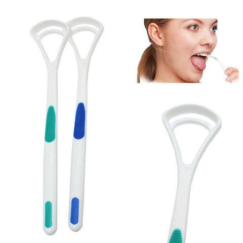 6X Soft Tongue Brush Oral Health Care Cleaner Scraper Dental Mouth Hygiene Clean