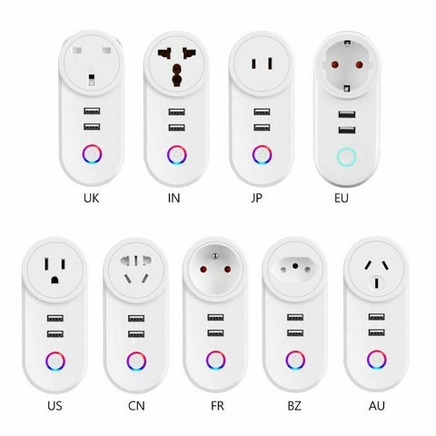 Wireless Smart Remote Plug Power Strip USB Socket Timer Voice Control Switch