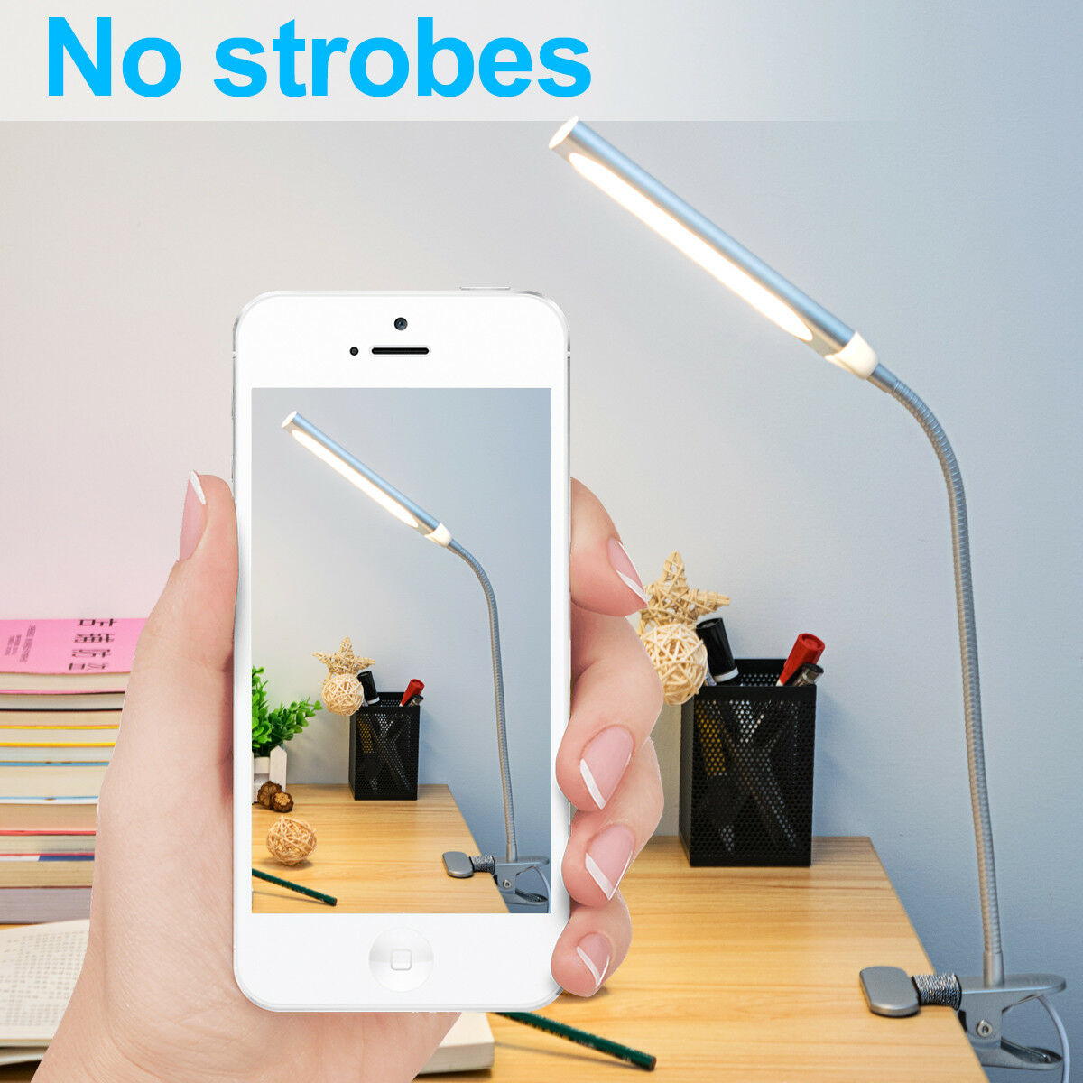 Dimmable 48 LED Light Flexible USB Clip On Table Reading Book Desk Night Lamp