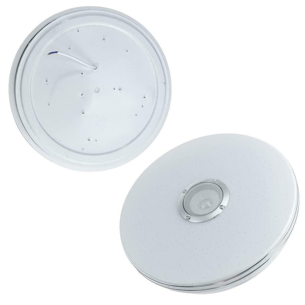 Smart LED Ceiling Light RGB Bluetooth Music Speaker Dimmable Lamp Remote Apps