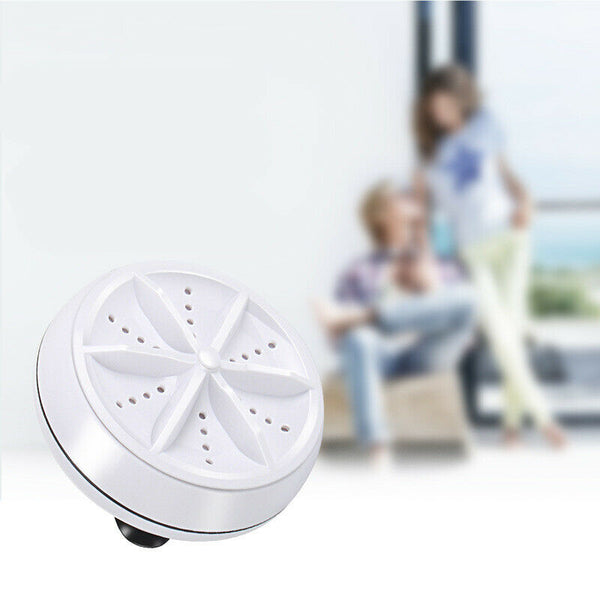 Portable Travel Adjustable Ultrasonic Turbine Laundry Wash Machine Bucket Washer