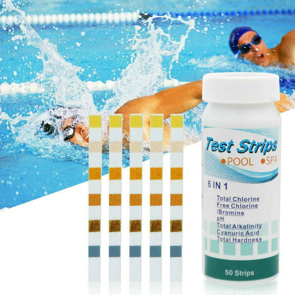 Home Swimming Pool Test Strip Paper Chlorine pH Alkalinity Water Hardness Tester
