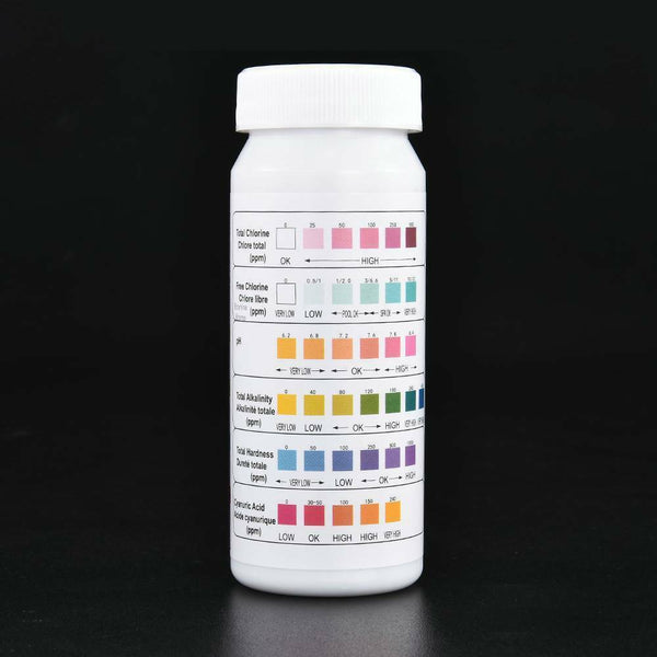 Home Swimming Pool Test Strip Paper Chlorine pH Alkalinity Water Hardness Tester