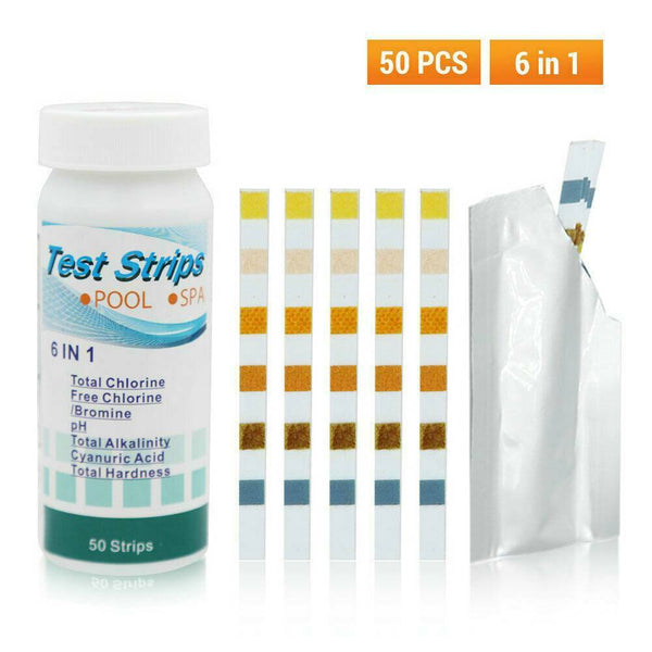 Home Swimming Pool Test Strip Paper Chlorine pH Alkalinity Water Hardness Tester