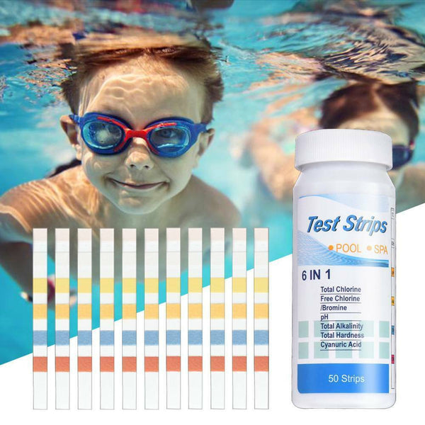 Home Swimming Pool Test Strip Paper Chlorine pH Alkalinity Water Hardness Tester