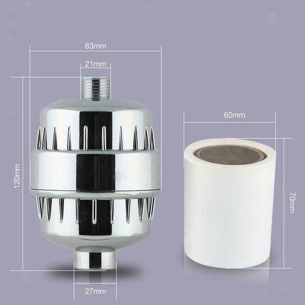 2X Universal Bath Bathroom Shower Soften Hard Water Chlorine Filter Purifier