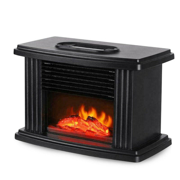 Winter Electric Fireplace Tabletop Portable Room Home Indoor Air Warmer Heater