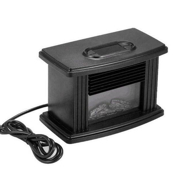 Winter Electric Fireplace Tabletop Portable Room Home Indoor Air Warmer Heater