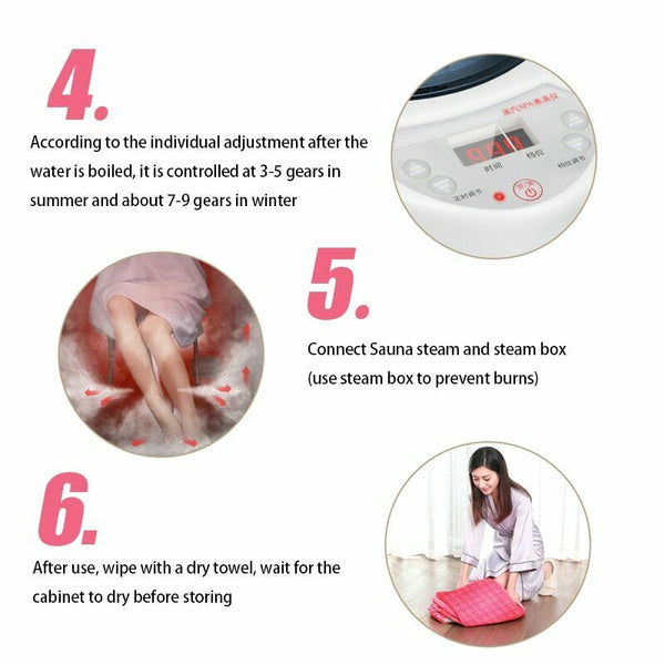 Steam Sauna SPA Room Home Slim Bath Folding Keep Fit Weight Loss Detox Therapy