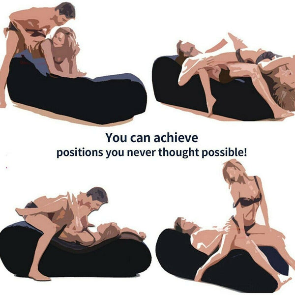 Inflatable Couples Air Bed Folding Sofa Chair Enhancer Hold Pillow Chair Cushion