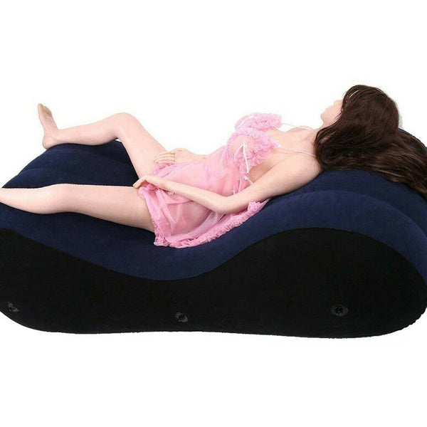 Inflatable Couples Air Bed Folding Sofa Chair Enhancer Hold Pillow Chair Cushion