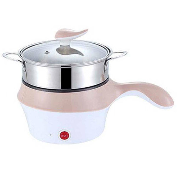 Electric Ceramic Marble Frying Pan Pot Rice Soup Noodle Cooker Steamer
