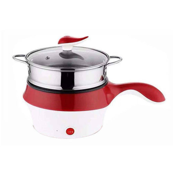Electric Ceramic Marble Frying Pan Pot Rice Soup Noodle Cooker Steamer