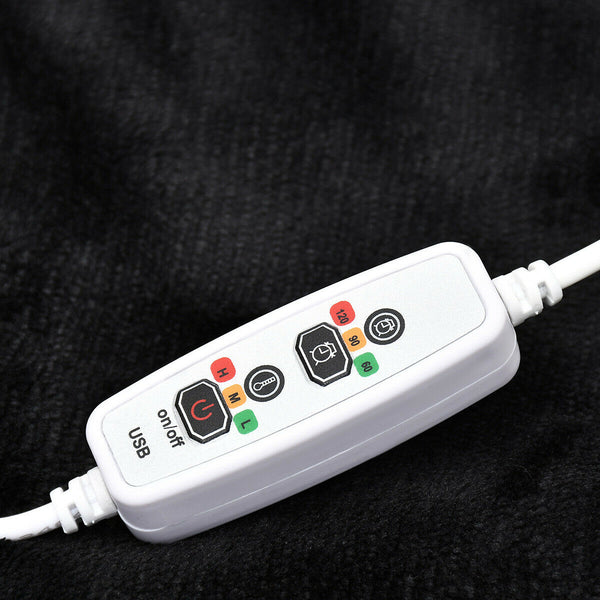 Winter USB Electric Blanket Soft Neck Shoulder Heating Heated Shawl Warmer