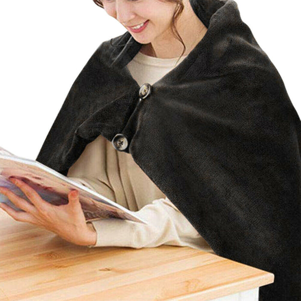 Winter USB Electric Blanket Soft Neck Shoulder Heating Heated Shawl Warmer