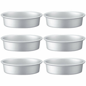 6 pcs Aluminum Alloy Oval Cake Tin Pans Breads Toast Holder Molds Baking 3.5"