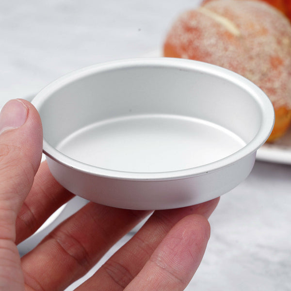 6 pcs Aluminum Alloy Oval Cake Tin Pans Breads Toast Holder Molds Baking 3.5"