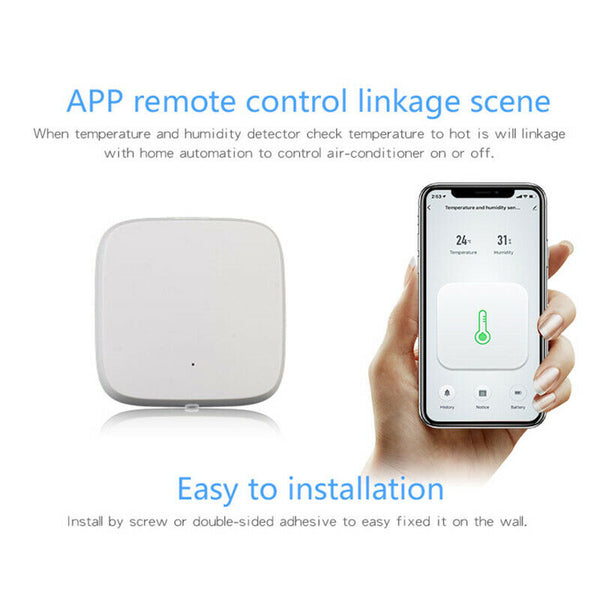 Smart Home Wireless Temperature Humidity Sensor Detector Ewelink Zigbee 3.0