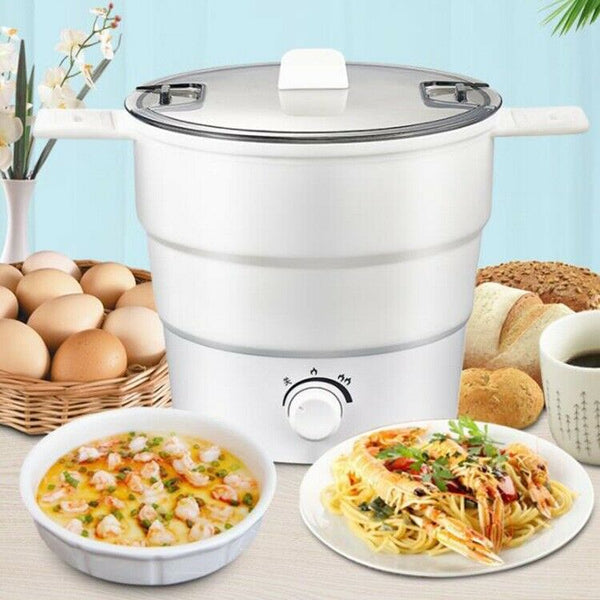 Fold Electric Cooker Portable Foldable Silicone Heating Travel Pan Hot Pot