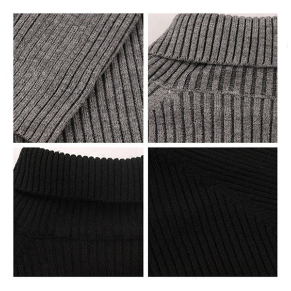 Women Autumn Long Sleeve Slim Jumper Knit Turtleneck Basic Sweater Casual Tops