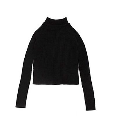 Women Autumn Long Sleeve Slim Jumper Knit Turtleneck Basic Sweater Casual Tops
