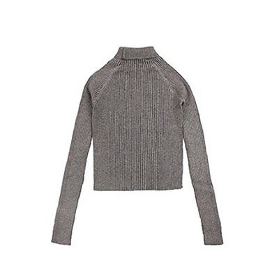 Women Autumn Long Sleeve Slim Jumper Knit Turtleneck Basic Sweater Casual Tops